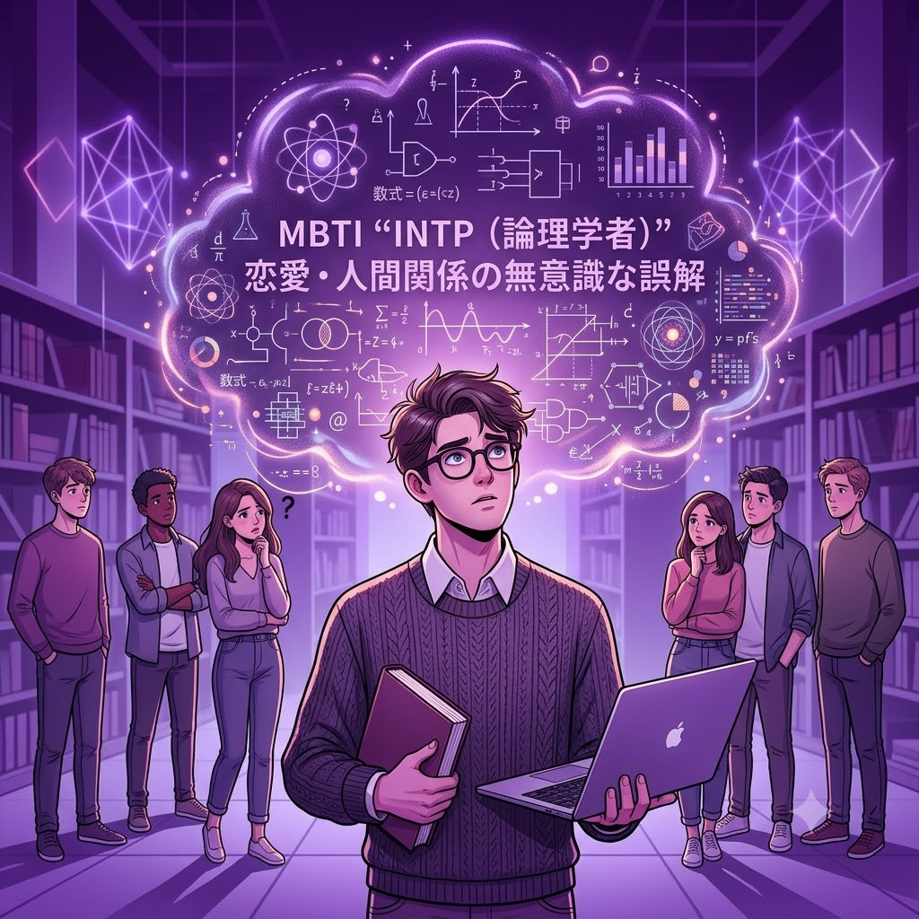 「悪気はないのに距離を感じさせる…」──MBTI“INTP（論理学者）”が恋愛や人間関係で無意識にやらかしてしまうこととは？
