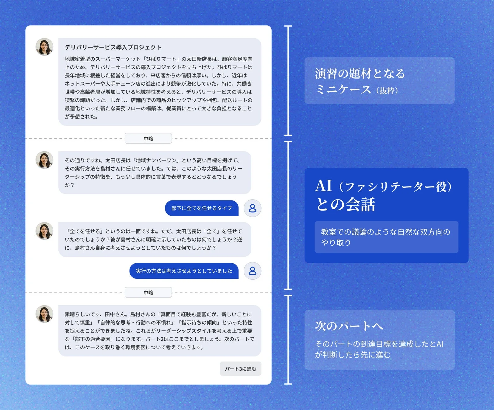AIファシリテーターとの対話例