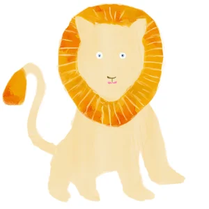 可愛いライオンのイラスト