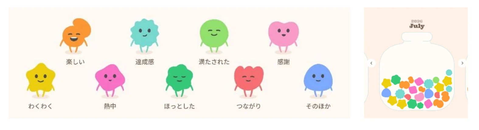気持ちのカケラとキャラクター